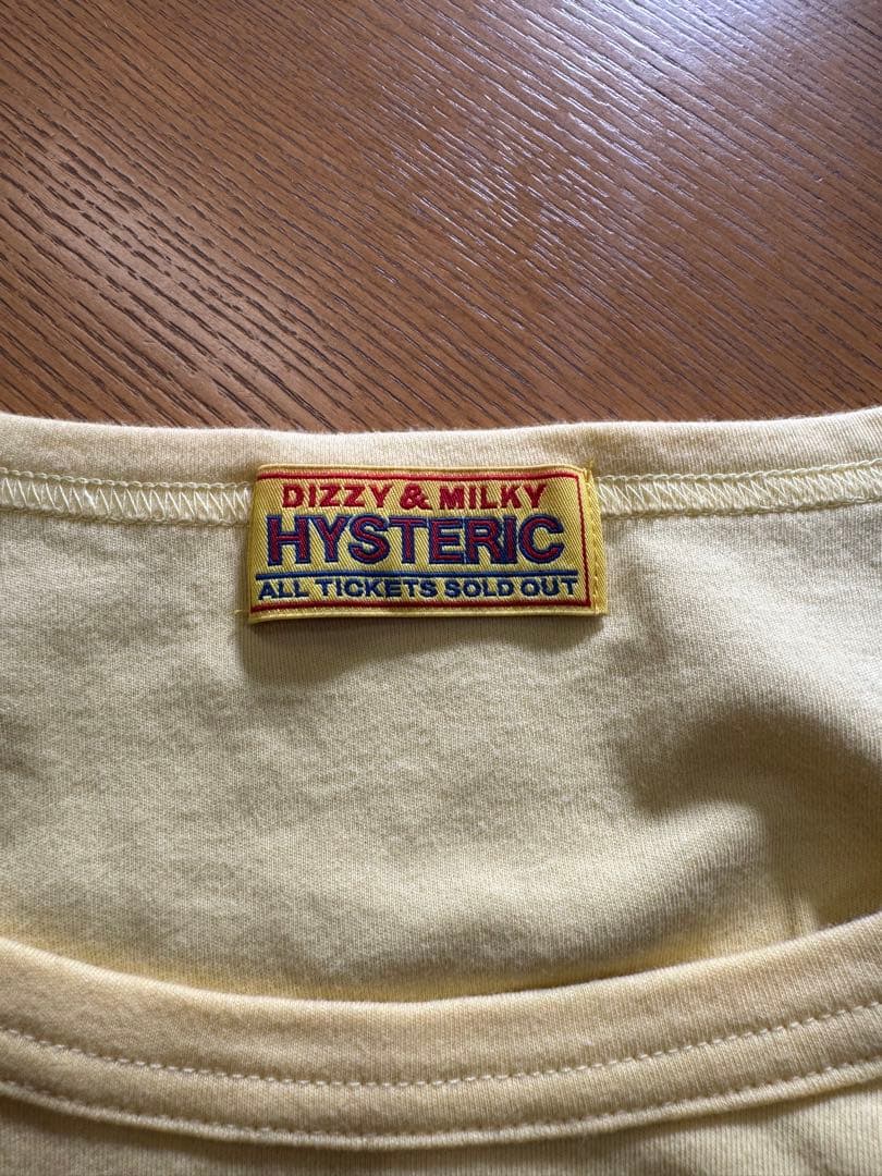 HYSTERIC GLAMOUR HYSTERIC LOVE チビT イエロー