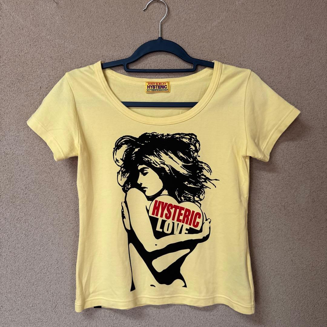 HYSTERIC GLAMOUR HYSTERIC LOVE チビT イエロー