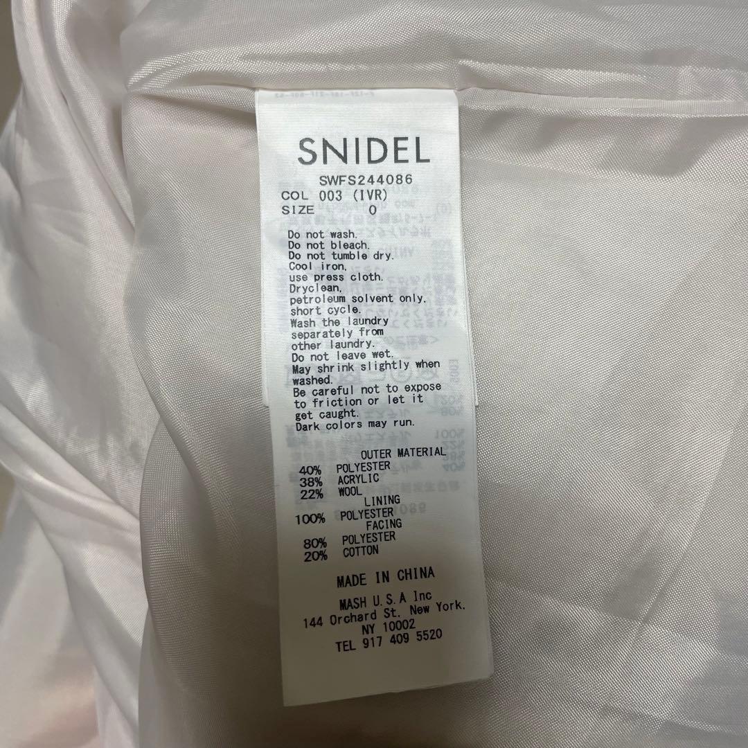 ロービングチェックミニスカート アイボリー 0