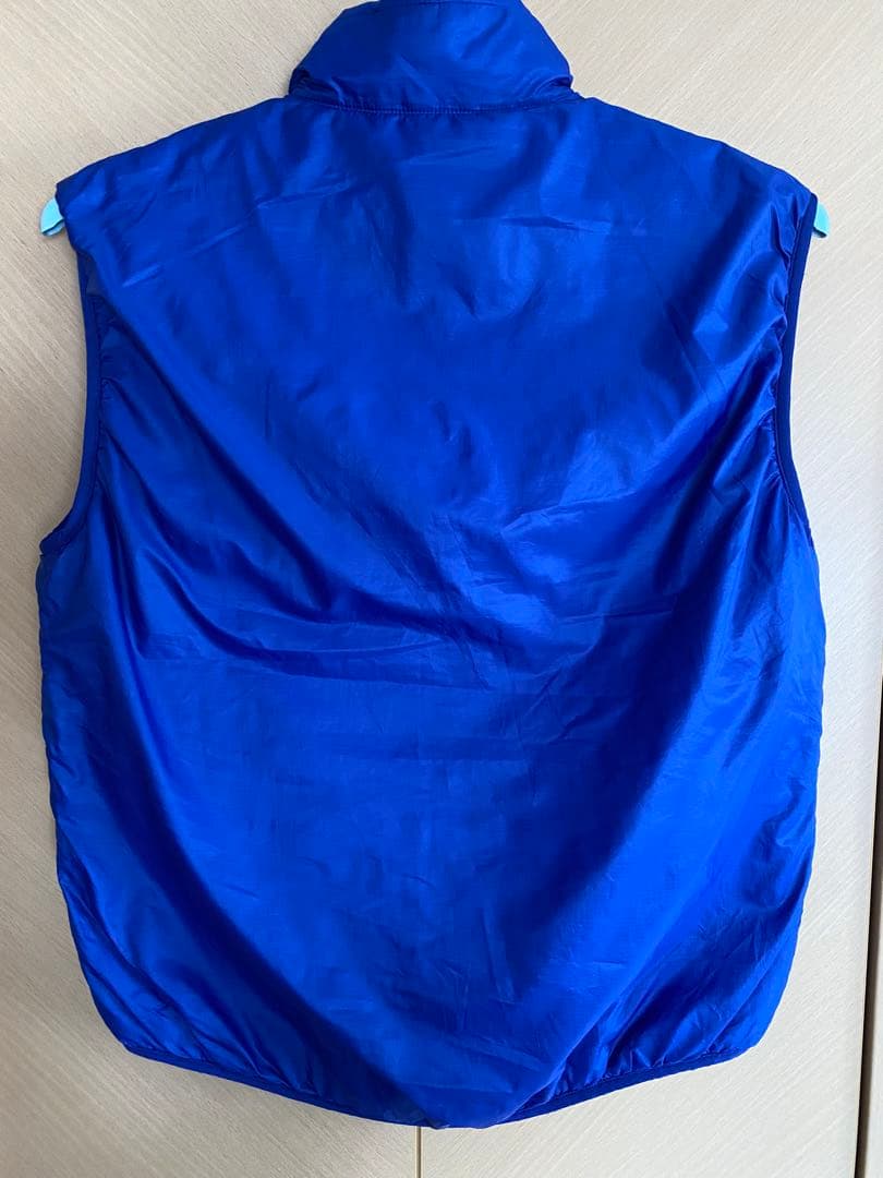 パタゴニア、パプボールベスト スナップボタン、ダウンベスト、ブルー、サイズ L
