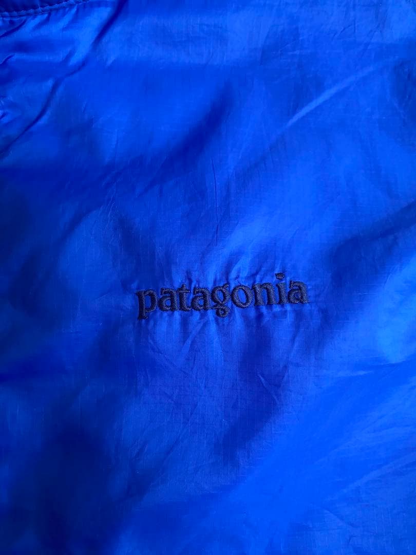 パタゴニア、パプボールベスト スナップボタン、ダウンベスト、ブルー、サイズ L