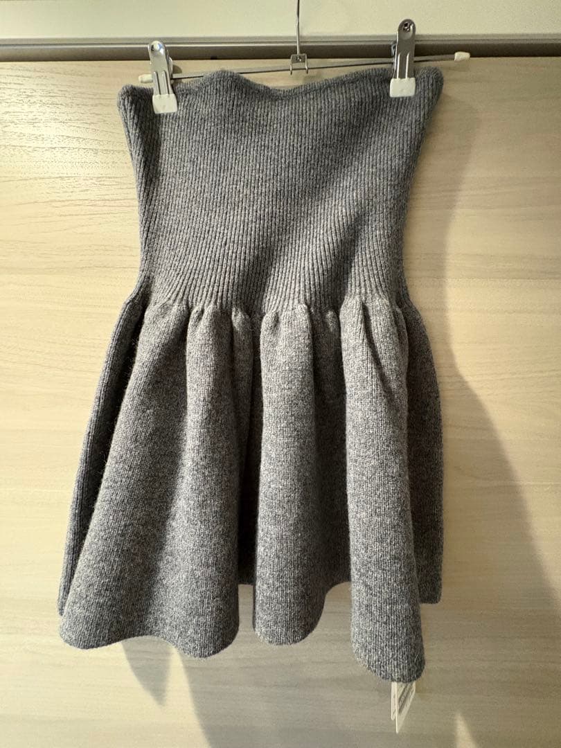 【タグ付き新品】NOBLE ニットビスチェ グレー