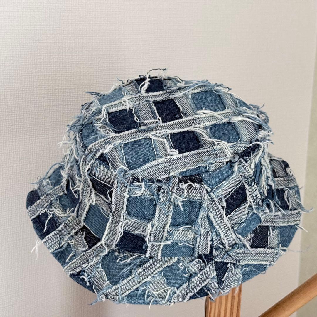 A*様 シュプリーム フレイド パッチワーク デニム クラッシャー ウォッシュト