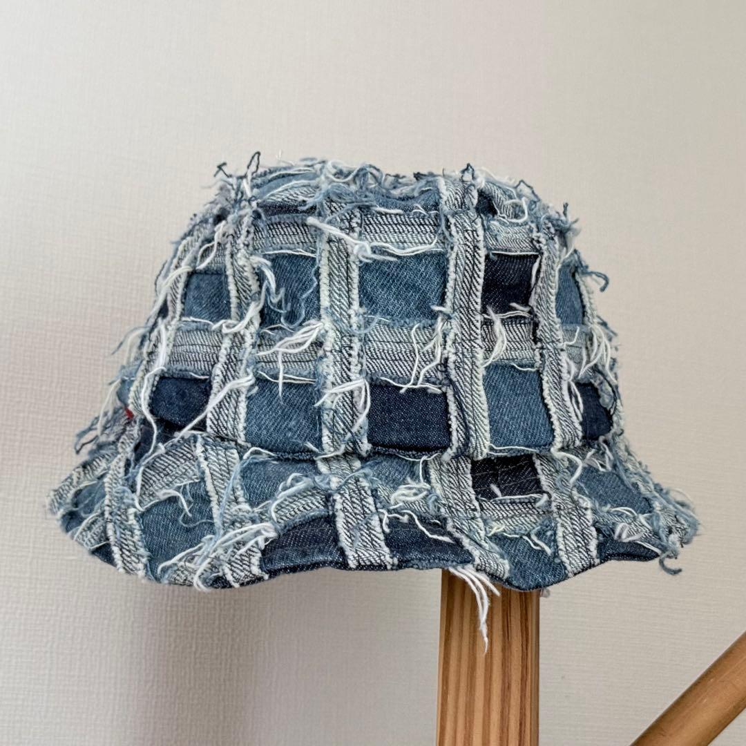 A*様 シュプリーム フレイド パッチワーク デニム クラッシャー ウォッシュト