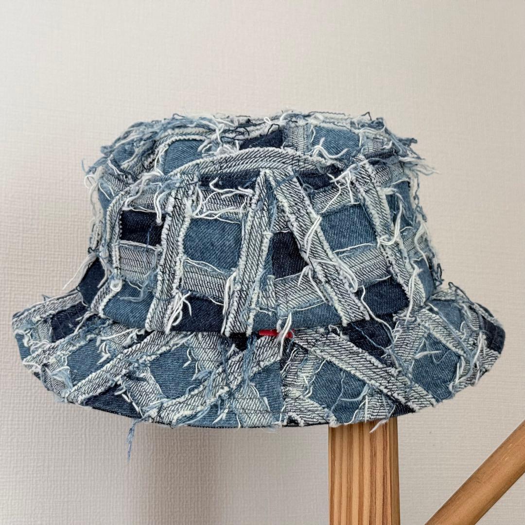 A*様 シュプリーム フレイド パッチワーク デニム クラッシャー ウォッシュト