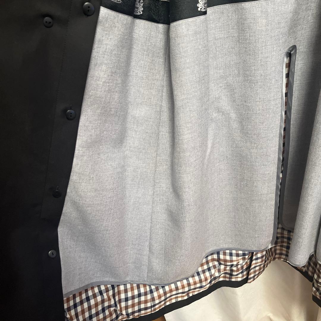 美品　Aquascutum ブラック　ロングコート　サイズ8