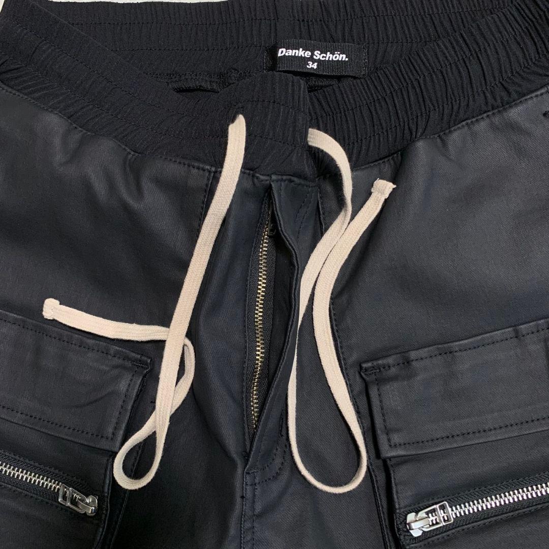 【美品】DANKE SCHON スキニー カーゴパンツ コーティング XL