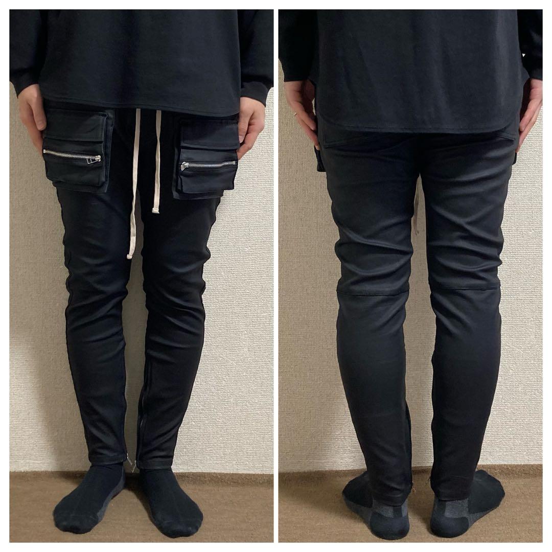 【美品】DANKE SCHON スキニー カーゴパンツ コーティング XL