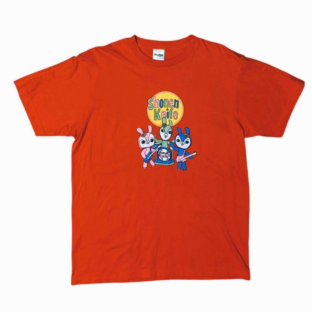 超希少 深瀬着用 少年ナイフ 北米ツアー Tシャツ オレンジ XL