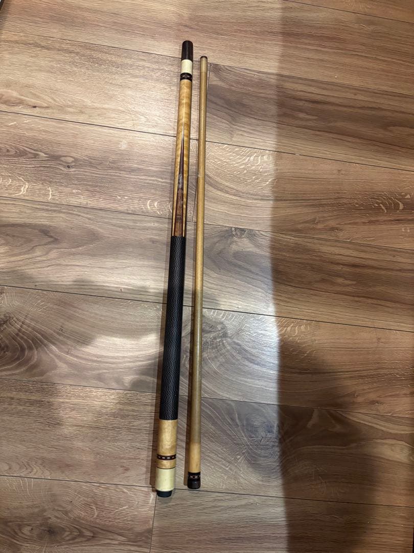 ビリヤードキュー 木製 ストライプデザイン