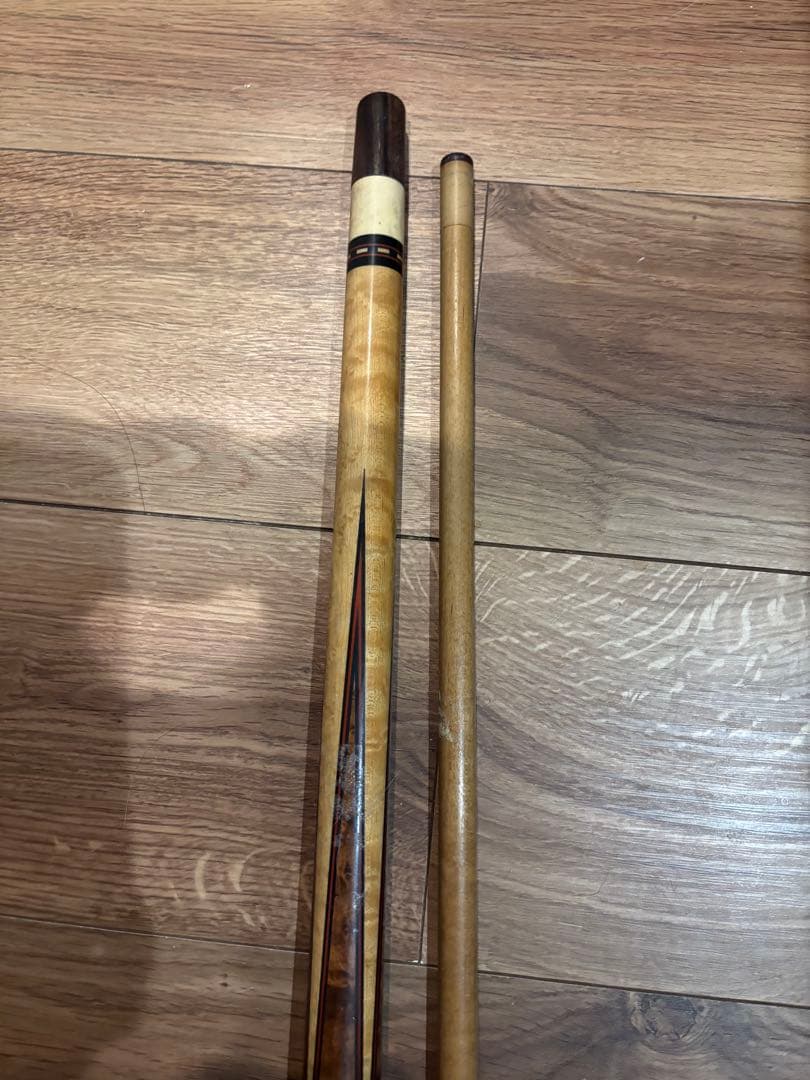 ビリヤードキュー 木製 ストライプデザイン