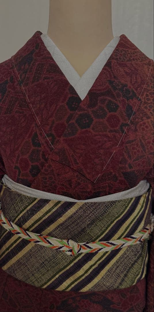 新春セール！未使用品　裄直しサービス　辻ヶ花模様　小紋着物