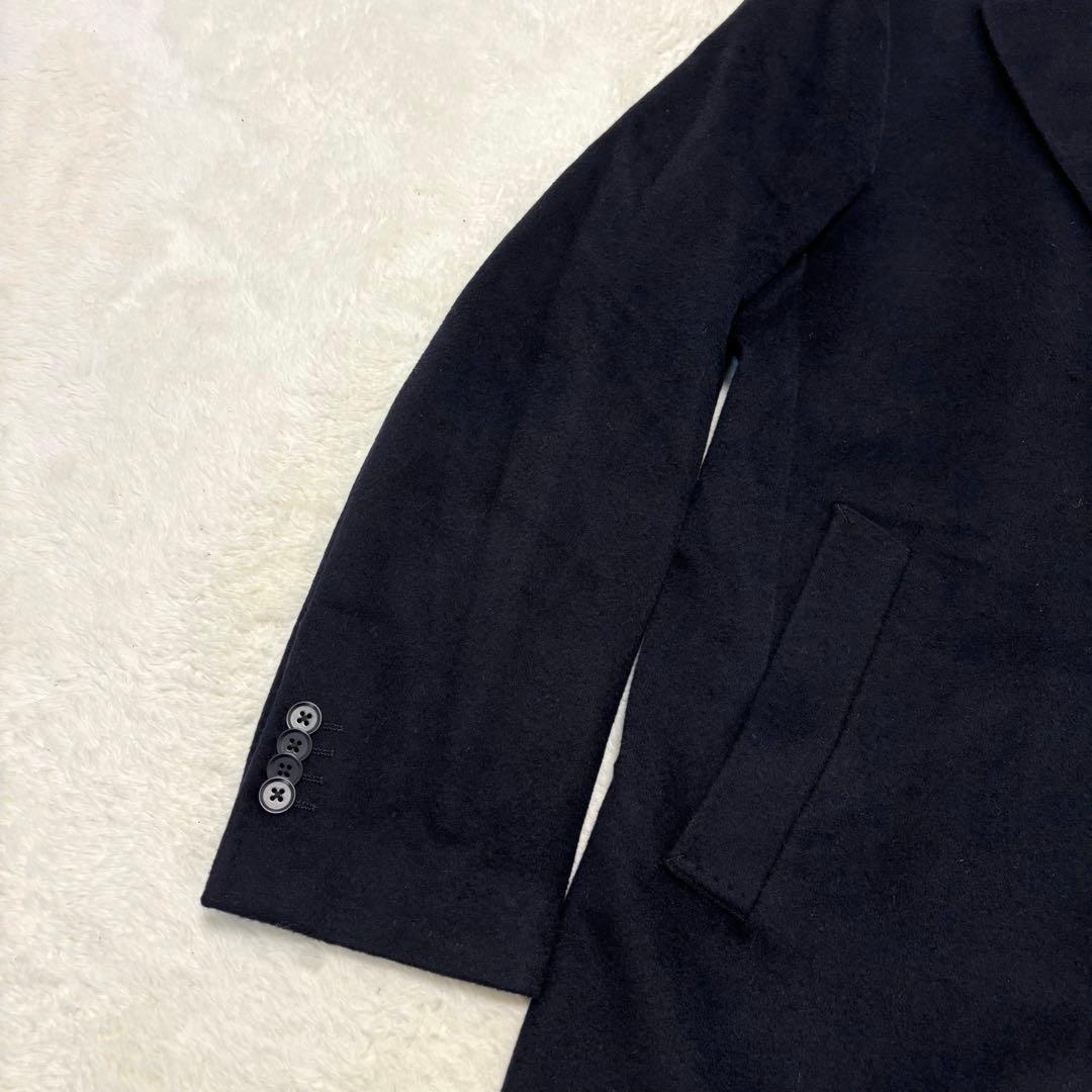 鎌倉シャツ × COLOMBO カシミヤ チェスターコート ネイビー L