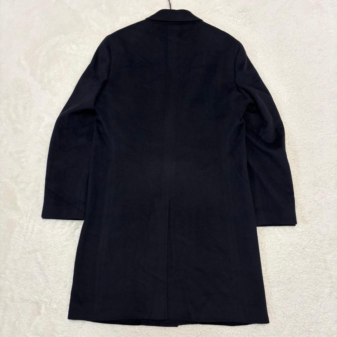 鎌倉シャツ × COLOMBO カシミヤ チェスターコート ネイビー L