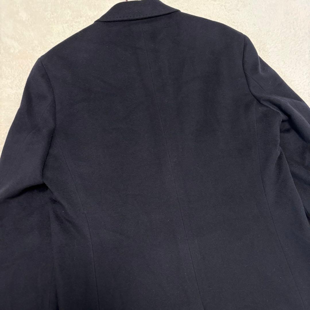 鎌倉シャツ × COLOMBO カシミヤ チェスターコート ネイビー L