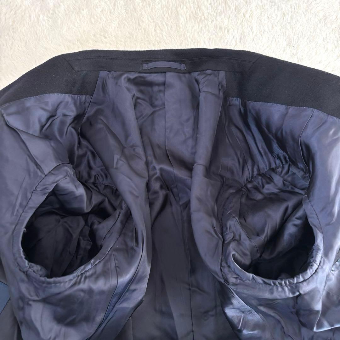 鎌倉シャツ × COLOMBO カシミヤ チェスターコート ネイビー L