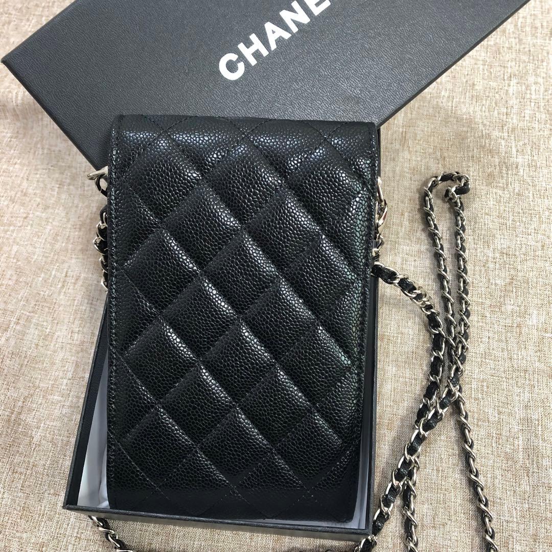 VIP限定 ノベルティ CCロゴ スマホショルダーポーチ ブラック