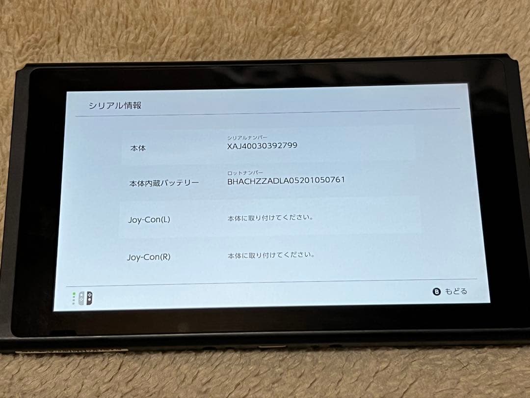 【動作確認済】Nintendo Switch 本体 Joy-Con付