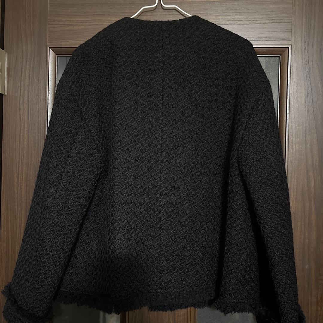 【お値引き不可】アルアバイル　ツイードジャケット　黒　新品