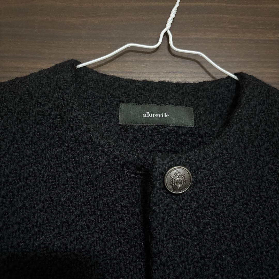 【お値引き不可】アルアバイル　ツイードジャケット　黒　新品