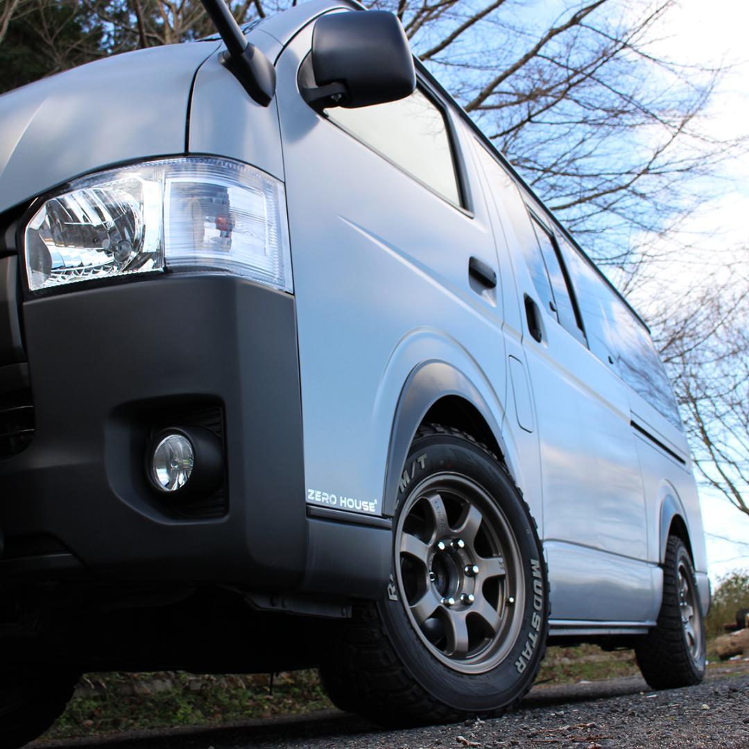 ハイエース 200系 オーバーフェンダー ダウンルック ABS製 マットブラック