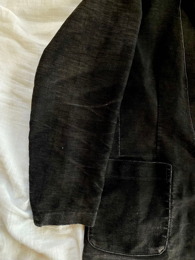 40's ブラックモールスキン　テーラードタイプ