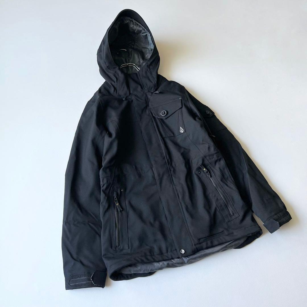 3284【美品】ボルコム　ジャケット 中綿入り 無地 スノボウェア レディース