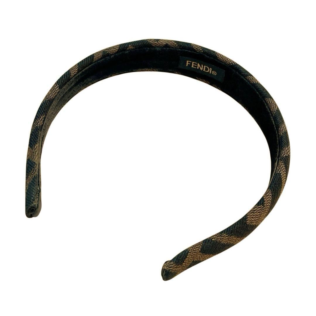 FENDI カチューシャ ヘアバンド ズッカ柄　FFロゴ　m480
