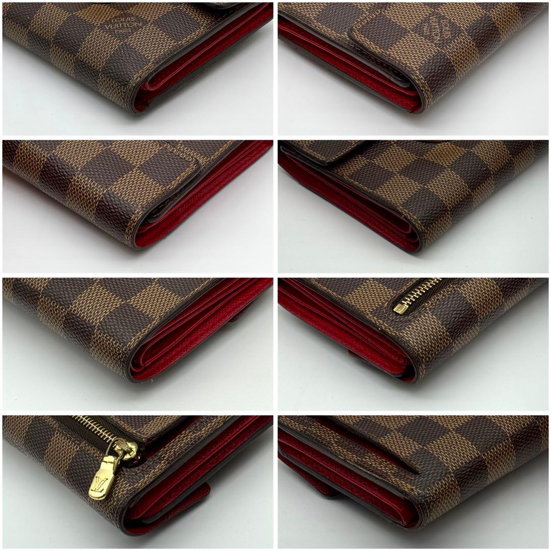 【超美品】 ルイヴィトン ダミエ ポルトフォイユ コアラ カード9枚 三つ折り