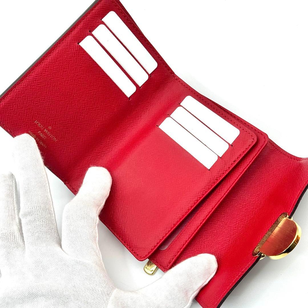 【超美品】 ルイヴィトン ダミエ ポルトフォイユ コアラ カード9枚 三つ折り
