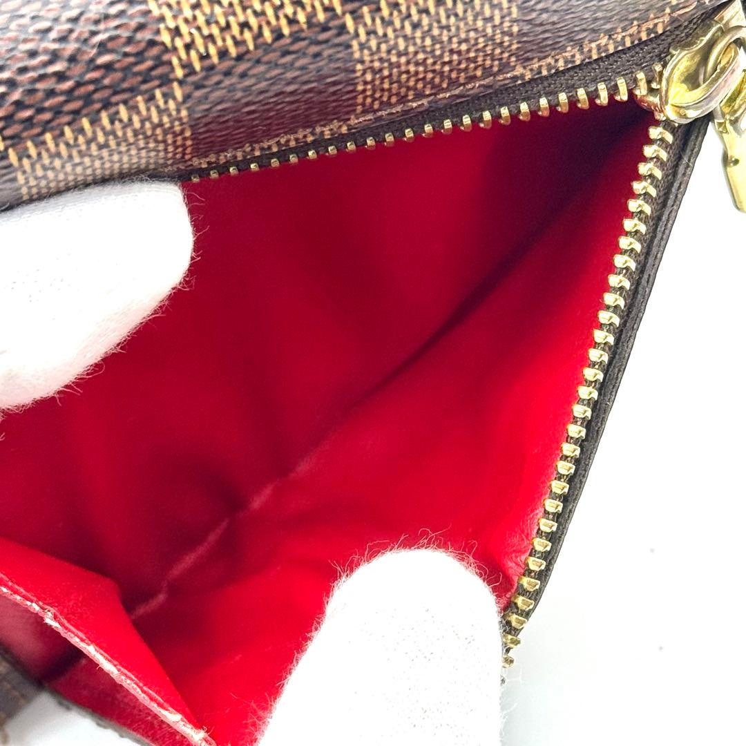 【超美品】 ルイヴィトン ダミエ ポルトフォイユ コアラ カード9枚 三つ折り