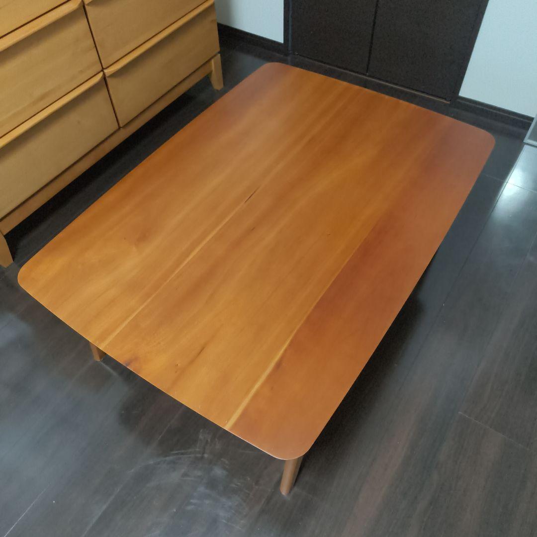 北欧デザイン チェリー材 こたつ ローテーブル 105✕75 アンティーク