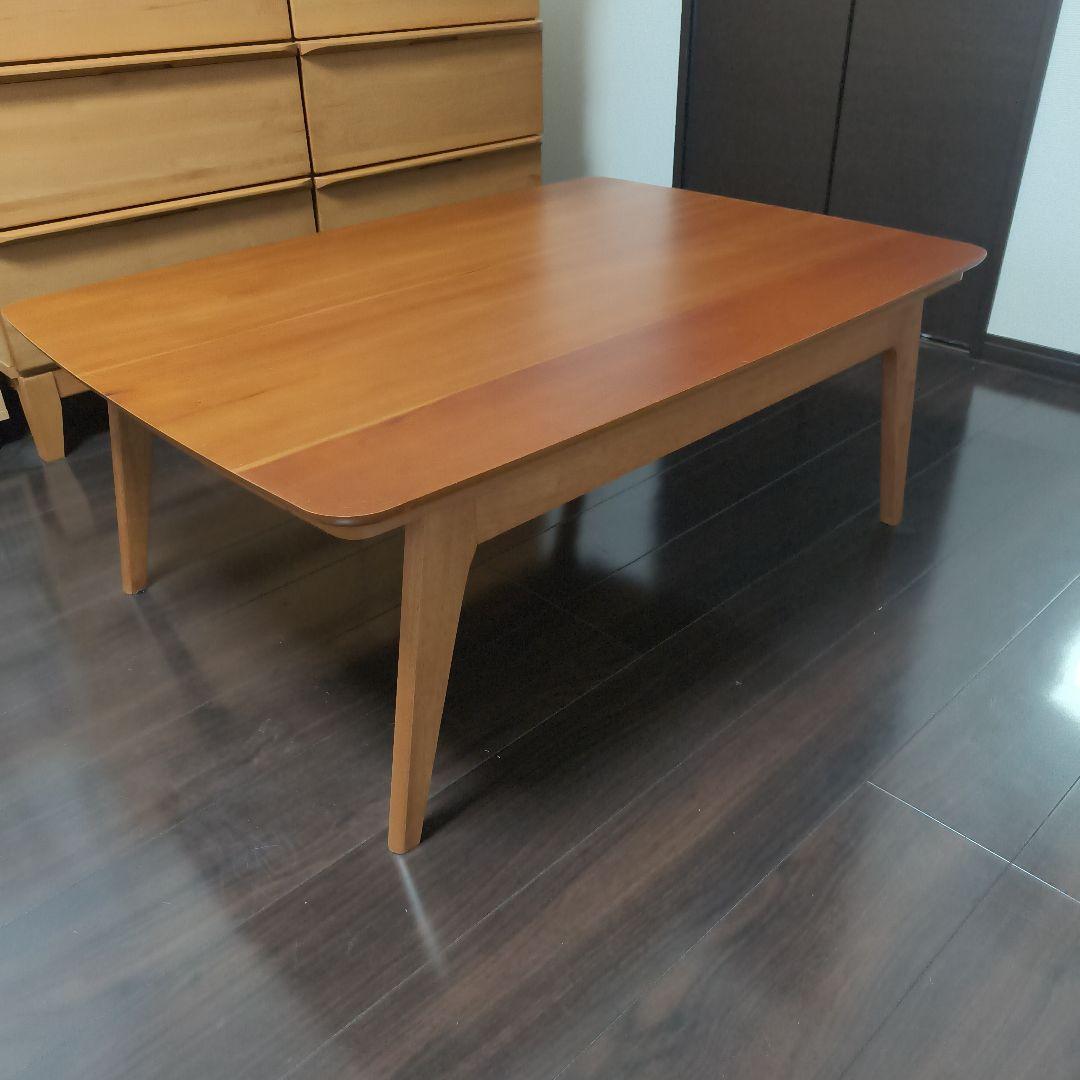 北欧デザイン チェリー材 こたつ ローテーブル 105✕75 アンティーク