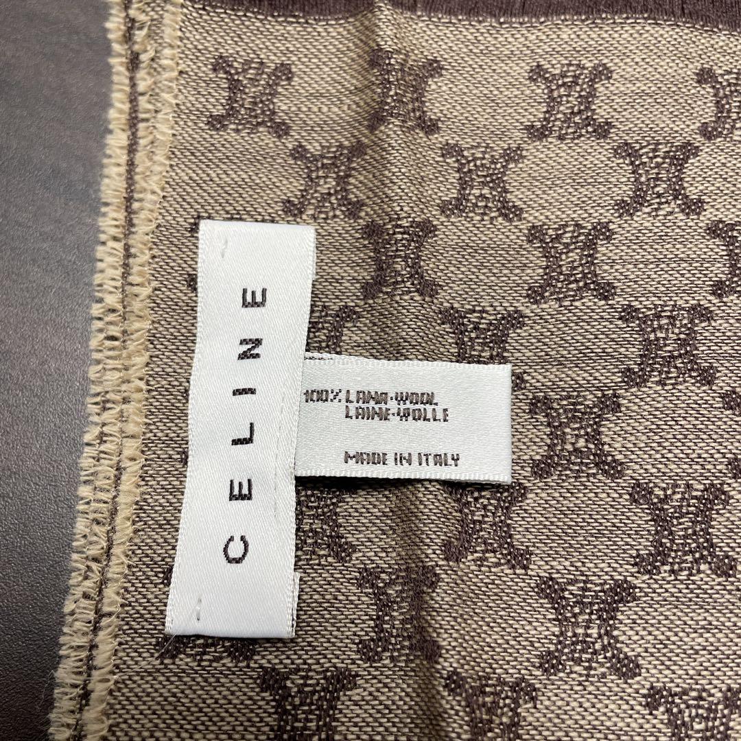 美品 100%ラムウールCELINE マフラー(イタリア製)
