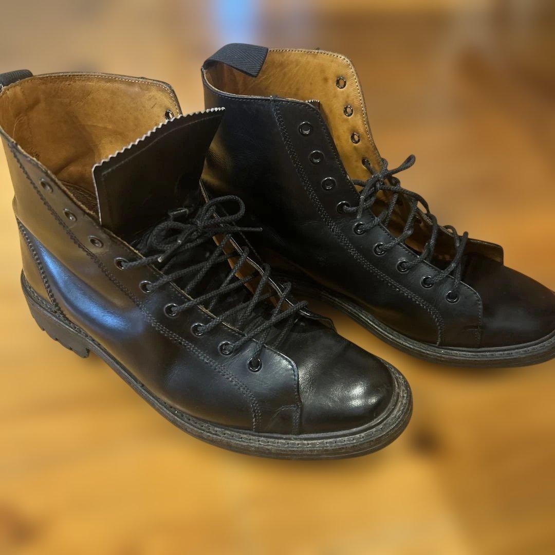 Tricker's ブラックブーツ 8 1/2
