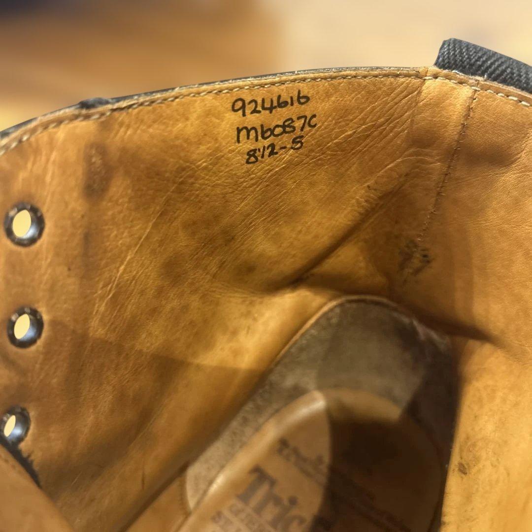 Tricker's ブラックブーツ 8 1/2