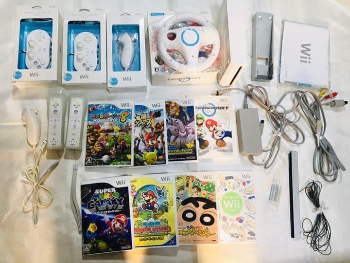 Wii 本体 カセット リモコン ヌンチャク セット