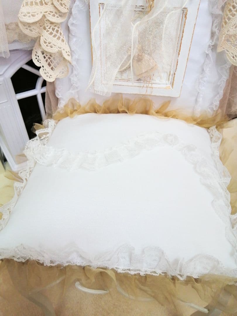 フリル♡レース♡アイアンドールチェア♡椅子♡薔薇♡