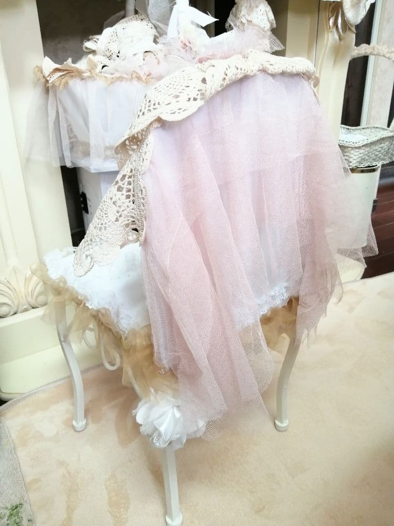 フリル♡レース♡アイアンドールチェア♡椅子♡薔薇♡