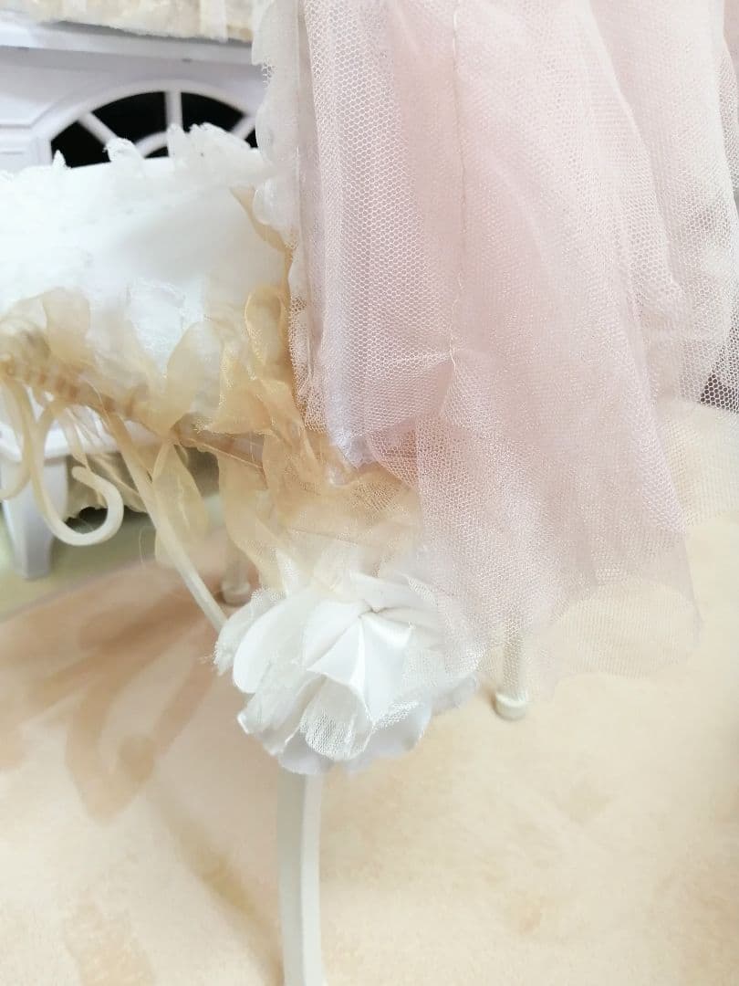 フリル♡レース♡アイアンドールチェア♡椅子♡薔薇♡