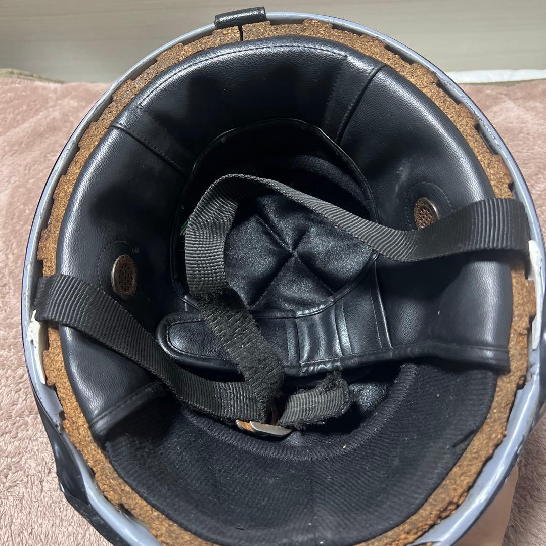 桜デザイン 半帽ヘルメット　つばなし