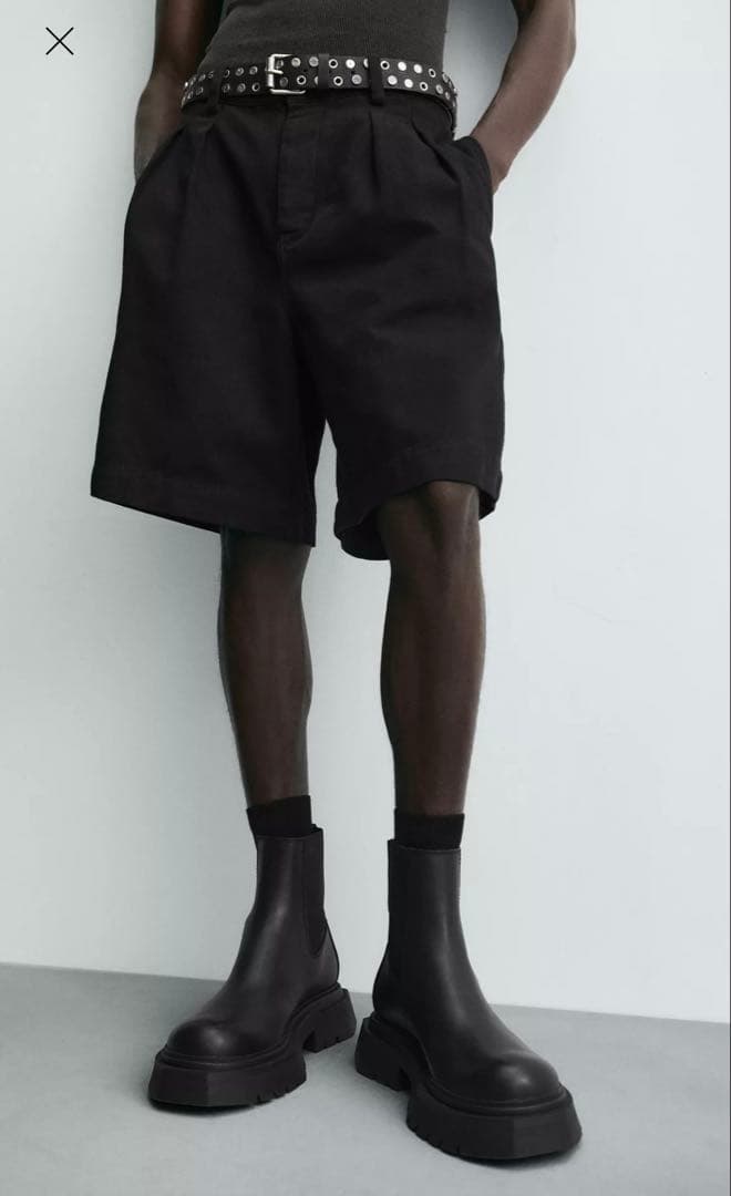 ZARA ボリュームチェルシーブーツ