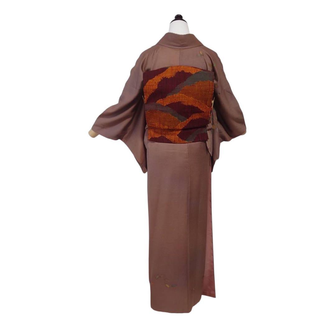 未使用近い 美品　袷　上田紬系 付け下げ 訪問着 フルセット