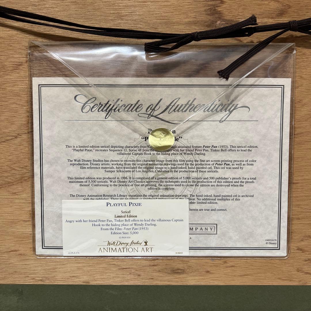 I*T様 ウォルトディズニー　ティンカーベル　セル画