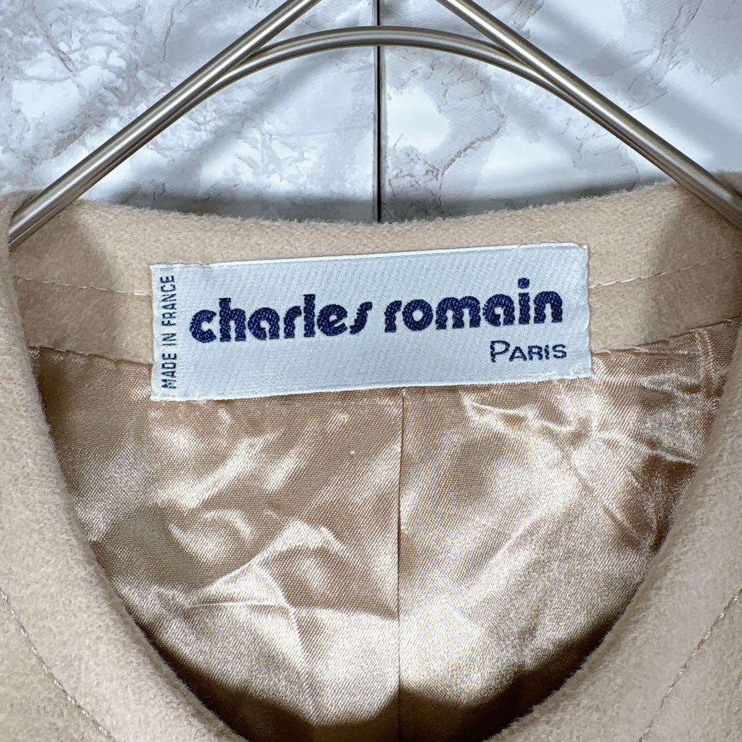 【シャルルロマン】ポンチョ風コート（ベージュ） ロングロード　フランス製