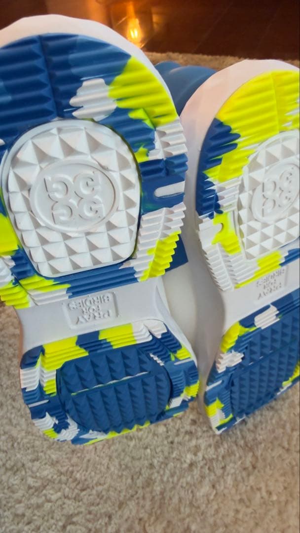 G/FORE MG4+ ゴルフシューズ ホワイト/ブルー/イエロー