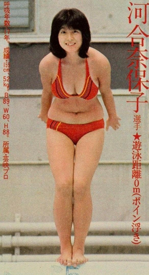 レスリン様　河合奈保子10枚セット　特大A４　ラミネート加工　爆乳