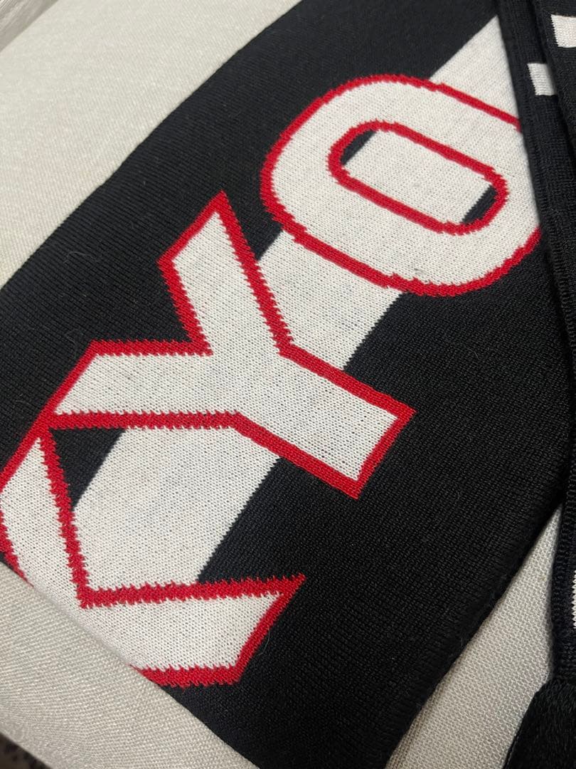 未使用品BALENCIAGA ブラック サッカーマフラー Tokyo