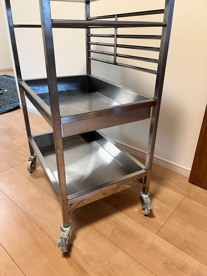 専用⭐︎IKEA ステンレス製キッチンワゴン 3段 キャスター付き