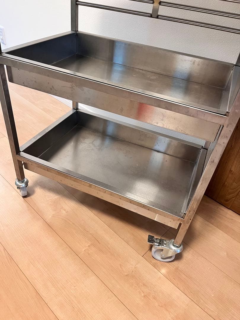 専用⭐︎IKEA ステンレス製キッチンワゴン 3段 キャスター付き